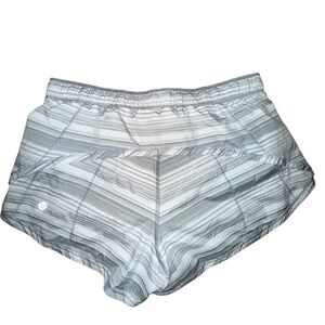 lululemon athletica Gray Striped Athletic Shorts